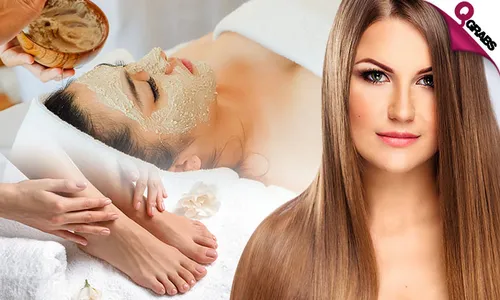 Killer Beauty Deal: Hair Treatment + Face Scrub + Threading + Waxing + Mani-Pedi + Hair Wash & Dry!
